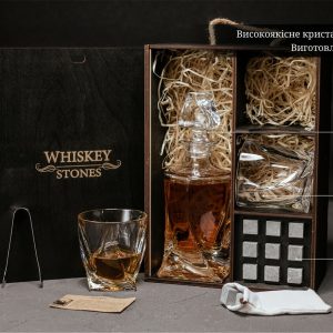 Подарунковий набір каменів для віскі № 7 Bohemia Quadro