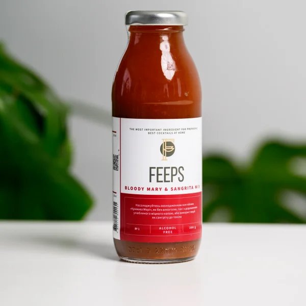 FEEPS Bloody Mary & Sangrita Mix 300 мл на білому столі