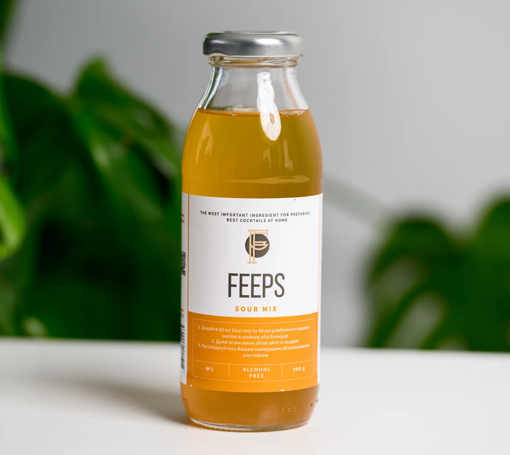 Мікс для коктейлю Віскі Сауер FEEPS Sour Mix, 300 мл, безалкогольний